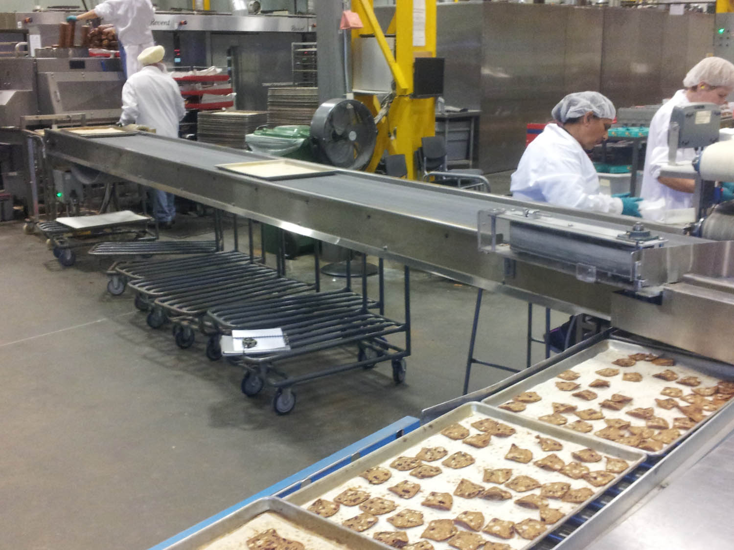 Custom Stainless Steel Baking Sheet Return Conveyor